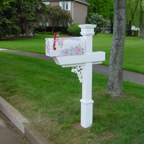 Customer chose a rose scroll to match the roses on their mailbox